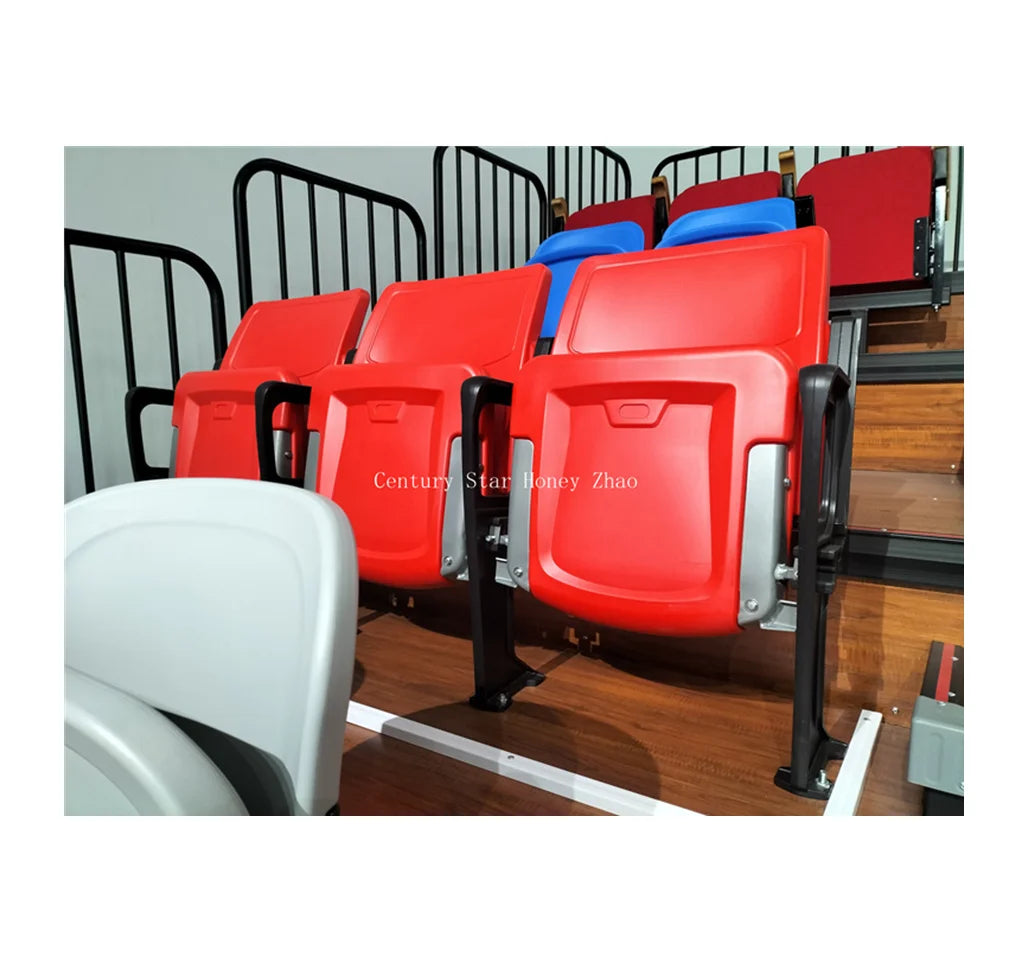 HDPE Blow Molded Plastic Stadium Seat Bleacher Chair Football Chair Play Ground Chairs