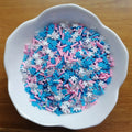 1kg DIY Craft Slime Sprinkles Christmas 5mm White Blue Snowflake Candy Stick Polymer Clay Sprinkles Slices