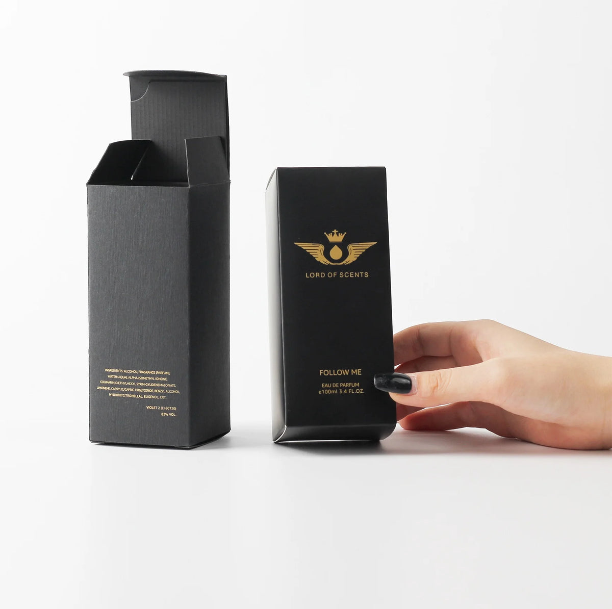 Custom Print Biodegradable Cosmetic Packaging Box Skin Care Gift Box Gold Foil Perfume Cosmetics Boxes