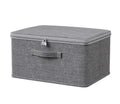 Foldable Rectangle Cloth Storage Box with Lock Bedroom Clothes and Sundries Sorting Storage Basket