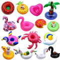 Waterhan Summer Portable Waterproof Swimming Pool Plastic Cup Floating Animal&Fruit Model Bottle Set Inflatable Drinks Holder