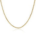 Dainty Jewelry Gold Plated Stainless Steel 1.6MM Small Ball Beaded Chain Necklace for Women