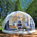 Outdoor Glamping Clear Igloo Geodesic Dome Hotel Tent House With Bathroom for Hotel or Small Event