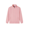 580g Pure Cotton Stand-Up Collar Casual Hoodie With Thin Silk 3D Pattern Universal Zipper Size Blank All Cotton Loop