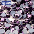 VDD 035 Tanzanite High Quality Hot-Fix Glass Rhinestone Crystal Flatback Strass Stones for DIY Garment Decoration Wedding Dress