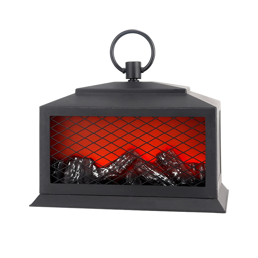 Christmas Led Fireplace Dancing Flame Flame Retro Wall Lamp Decoration Tabletop Ornament Indoor Outdoor Flame Lights