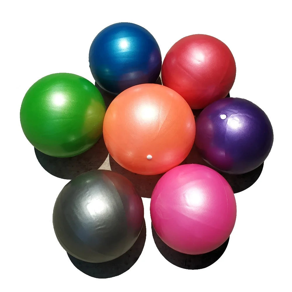 Orange 25cm PVC Pilates Ball AntiBurst Textured SlipResistant AirTube