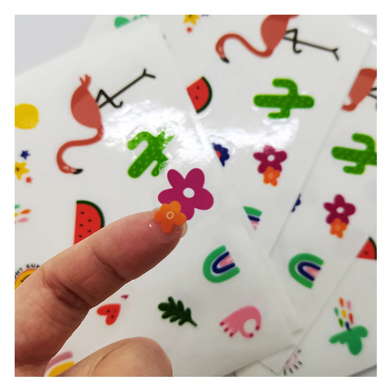 Factory Price Adhesive Paper Kiss Cut Cartoon Clear Waterproof Custom Sticker Sheet MegaBDM