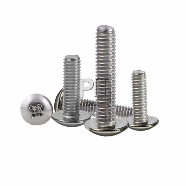 TM3 * 4-TM4*30 Umbrella Head Screw Large Flat Head Machine Wire Mushroom Screw T-shaped Head Cross Screw