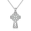 Wholesale 925 Sterling Silver Women Christian Faith Cross Pendant Necklace