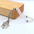 Factory Sell Popular White Crystal Beaded Braceletcatholic Rosary Bracelet