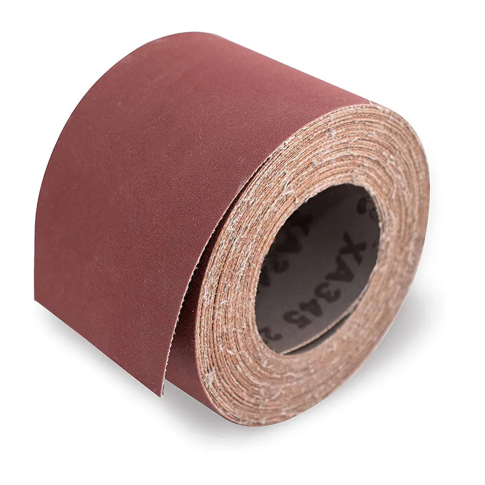 Vibratite Ready-to-Cut Abrasive Paper Rolls 3 Inch 35 Feet Long 100 Grit Sanding Paper Rolls for 16-32 Drum Sanders/