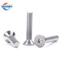 Customized Factory Price Din Ios Asme Cross Countersunk Flat Socket Head Bolt Stainless Steel 304 316 410 Zinc Plain Finish