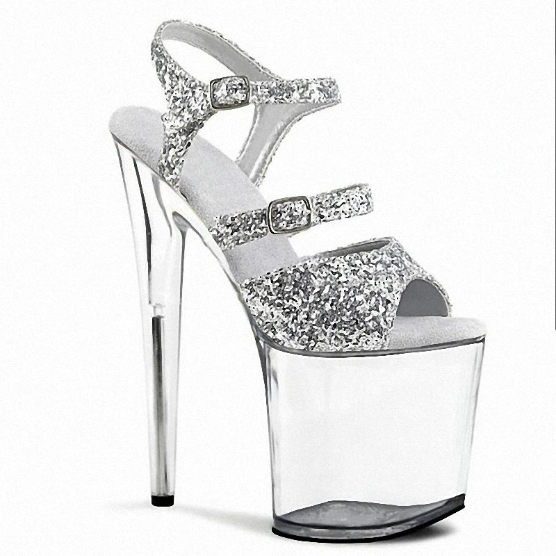 Gladiator Party 8inch Super High Fashion High Heel Sandals Exotic Dancer Novelty Pole Dance Women Shoes Summer Wedding Nightclub