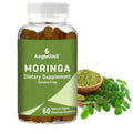 AegleWell Moringa Gummies 60 Count - Gelatin-Free Natural Apple Flavor Superfood Moringa Leaf Extract Supplement OEM/ODM