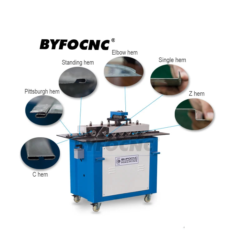 BYFO Ventilation Industry Hvac Duct Sheet Metal Pittsburgh Lock Forming Machine