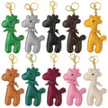Alpaca Pendant PU Leather Bag Charm Animal Alpaca Shape Keychain Luggage Bag Accessory 10 Colors Keychain