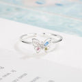 2025 Luxury Ladies Gemstone Rings Casual Colorful Diamond Butterfly Fairy Stereo Sweet Girly Heart Cute Style