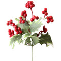 A-1245 Faux Holly Berry Stems Christmas Artificial Berries for Wedding Home Party Christmas Decoration