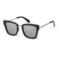 ADE WU STY5028 Women Fashion Square Oversized Sunglasses Designer Silver Lenses Metal Luxury Shades Vintage Brown Sun Glasses