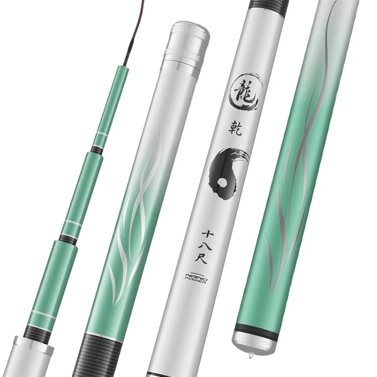 Ultra-Light Hand Carp Fishing Rods High Carbon Hard Luminous Telescopic Poles for Sea Bait Casting Trout for Stream River