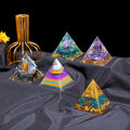 Hot Sale Healing Reiki Meditation Energy Generator Crystal Natural Stone Organite Pyramid