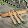 Wholesale Custom Biodegradable Eco-Friendly Bamboo Toothbrush Soft Black Charcoal Travel and Home Use Made From Wood