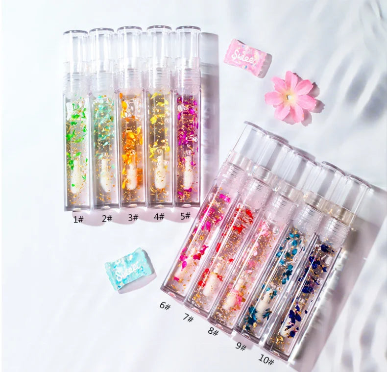 High Quality Custom logo Wholesale Lip Gloss Lip Glaze Tube Transparent and Temperature-changing Lip Gloss