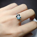 Classic White Gold Plated Emerald Square Zirconia Engagement Ring Sapphire Cushion Cut Moissanite Ring