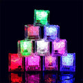 Pafu Multi Color Flashing Glow in the Dark LED Light up Ice Cube for Bar Club Drinking Party Waterproof Led Ice Cube
