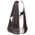 AU LONGFOR Wig Female Long Curly Hair Big Wave One Piece Seamless Long Hair U-shaped Half Head Cover Wig Piece