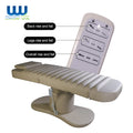Union Win Beige Topper Eyelash Extension Leather Massage 3 Motor Curve Beauty Cosmetic Salon Electric Lash Bed