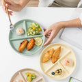 Korea Ceramic Divided Plate With Heart Shape Sauce Dish
