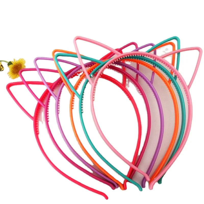 Best Selling Cat Ears Headband Bezel Girl Hair Accessories Hairbands Plastic Party Props Headwear Children's Jewelry