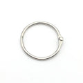 Silver Non-Magnetic Nickel-Free Binder Clip 70mm Inner Diameter Loose Metal Rings for Flashcards & Index Cards in Stock