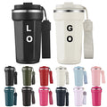 New Design Custom 12oz 17oz Stainless Steel Tumbler Leakproof Flip Double Layer Insulated Reusable Travel Coffee Mug