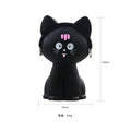 New Soft Colorful Black Cat Animal Shape Waterproof Cute Cartoon Silicone Rubber Wallet Pouch Bag Coin Purse for for Girls