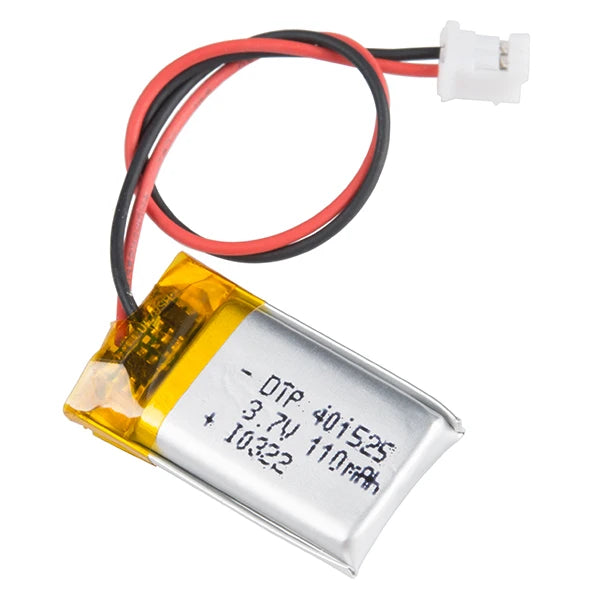 Best Selling Small Lipo Battery DTP 401525 3.7V 110mAh Rechargeable Li Polymer Pouch Battery