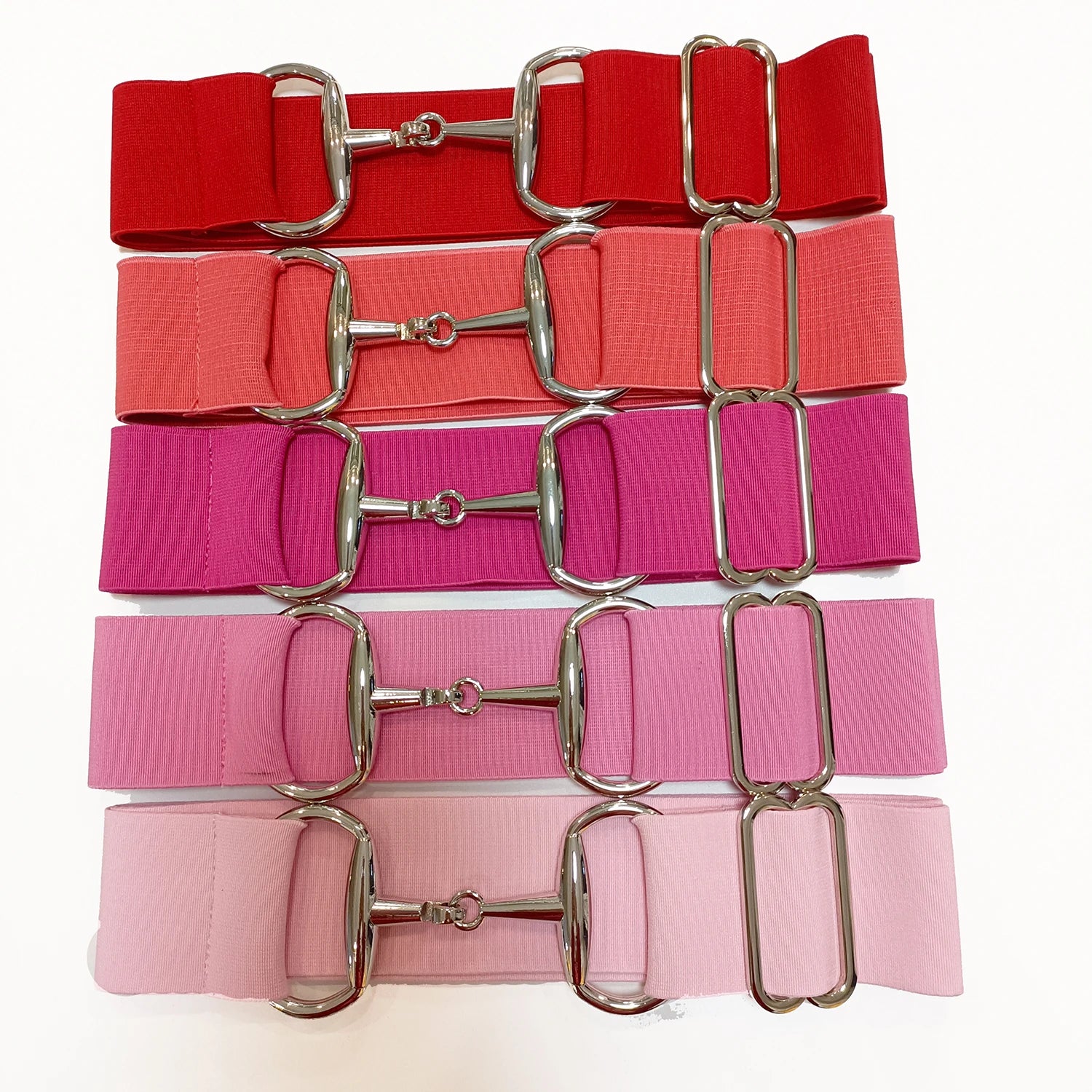 FREE ENGRAVE LOGO 2 Inch 5 cm Wide Snaffle Bit Belt Elastic Equestrian Belt Woman