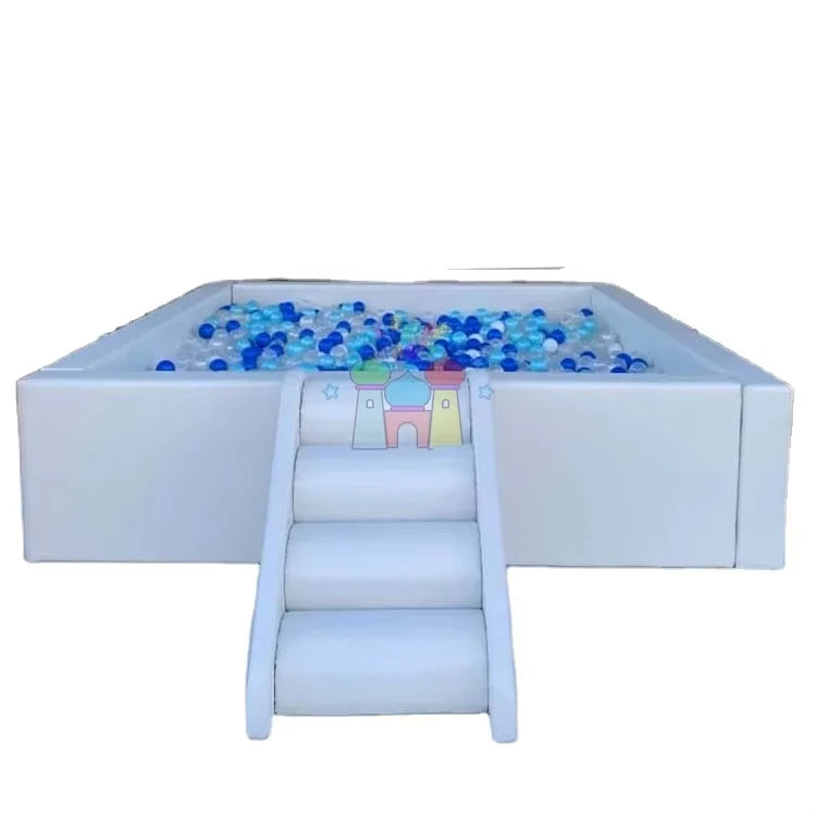 Large Indoor Kids Foam Pool with Commercial Ball Pit Soft Play Equipment Set White Commercial Ball Pit