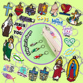 Trending Souvenir Gift Religious Keychains Church Scripture Charms Custom Christian Bag Accessories Charms for Keychains