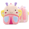 2020 Trendy Fashion Unisex Toddler Kids 3D Animal Cartoon Wool Plush Durable 21L Backpack Zipper Closure Physiological Curve