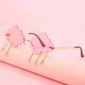 2025 Fashion Raining Cloud Women Sunglasses Colorful Trendy Shades Rimless Luxury Sun Glasses for Women
