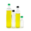 Empty clear Flint Round 750ml 500ml 250ml 100ml Dorica Olive Oil Juice Honey Glass Bottle With Cap