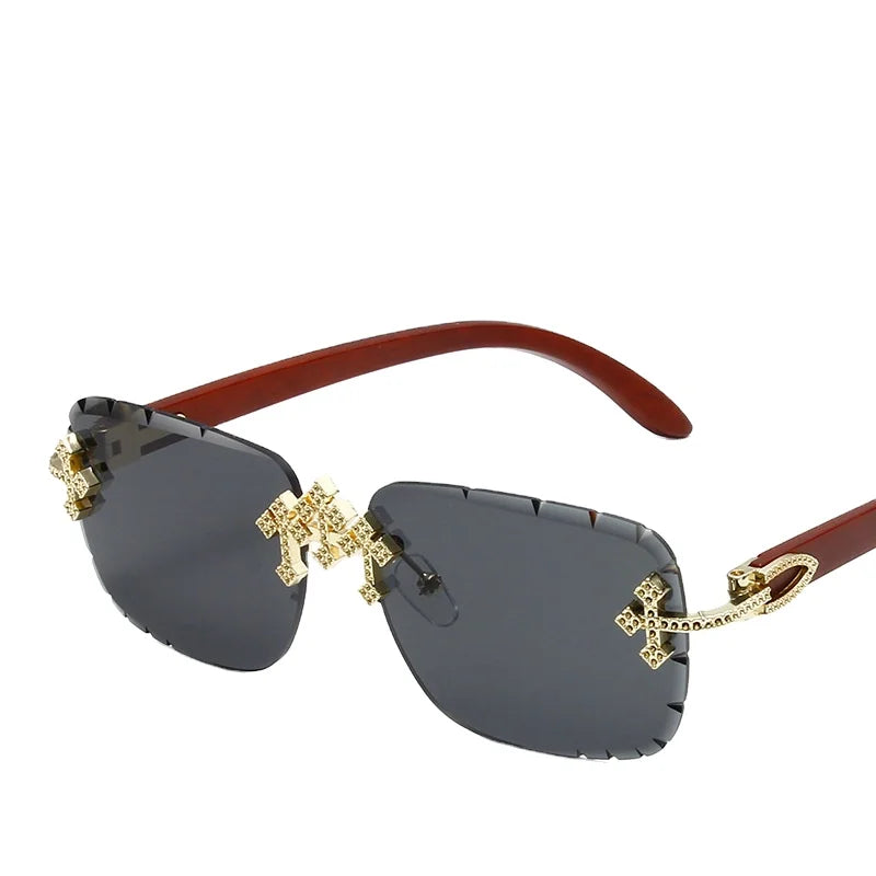 2025 Rhinestones Fashion Iced Out Luxury Designer Stylish Sunglasses Decoration Shades Eyewear