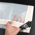 Customized Transparent PE Rainproof Cloth Garden Balcony Tarp Plants Protection Cover Greenhouse Film Tarpaulin