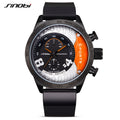 SINOBI Classic Alloy Business Luxury Chronograph Waterproof Sport Watch S9690G for Men Welcome Customization