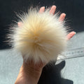15cm Large Size Ornamental Pendants Fluffy Pom Pom Fur Keychain Hat Car Bag CAT Pets TOYS Faux Raccoon Fur Balls Pompom Keychain