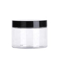 FACTORY CUSTOM 100ML PCR RECYCLED STACKABLE CANISTER EMPTY TRANSPARENT PET COSMETIC CONTAINERS LID BUTTER JARS for LOTION