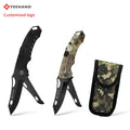 Yeehand Sharp Blade Folding Pocket Knife OEM Customizable Double Blade Tactical Knife with Camouflage ABS  Handle